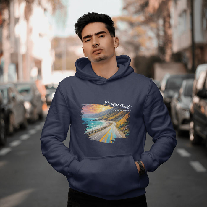 Pacific Coast Highway California Hoodie  Embrace Coastal Adventure in Style!