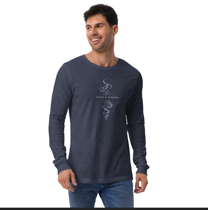 Smoke & Mirrors" Unisex Long Sleeve Tee: Versatile Comfort for Every Occasion! Great Gift Idea
