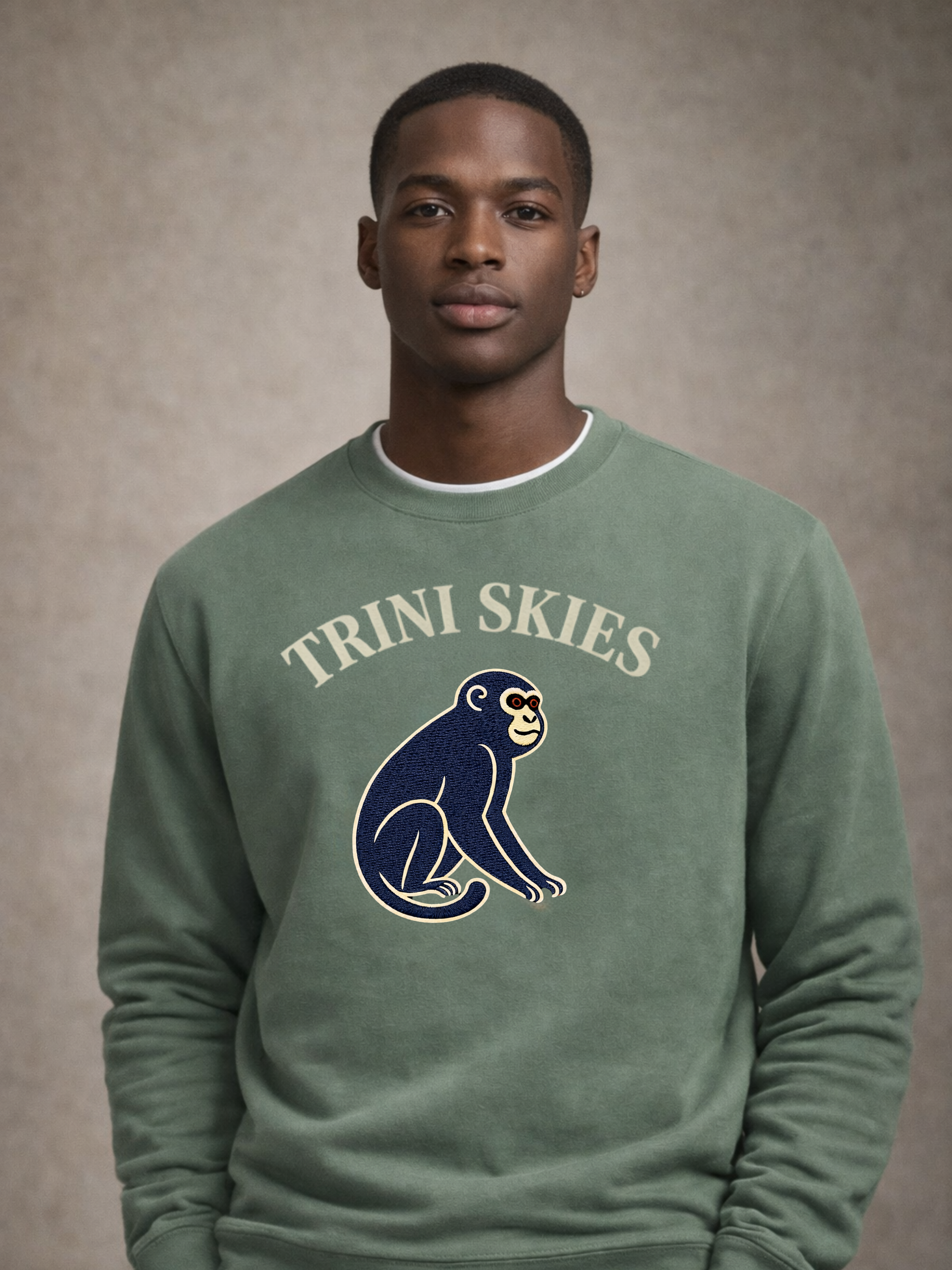 Monkey Heritage Sweatshirt - Garment-Dyed Comfort Colors Crewneck