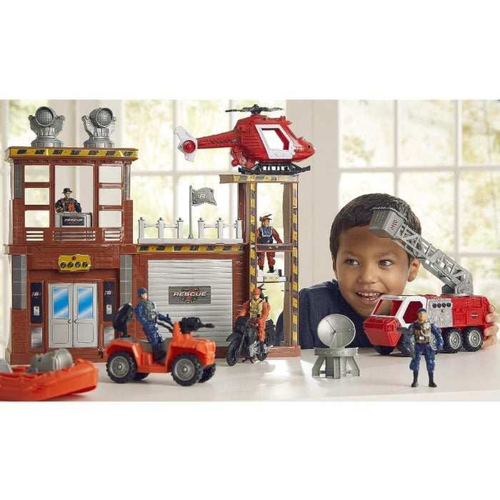 True Heroes Rescue Mega Playset  Adventure with Lights, Sounds & Action Figures!