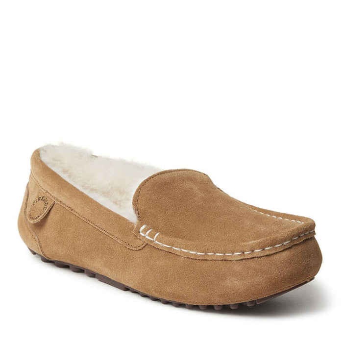 Women's Fireside by Dearfoams Mel Genuine Shearling Moccasin: Comfort, SZ 12W