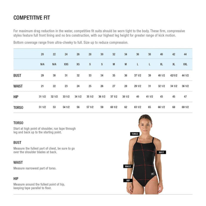 Speedo Women's Super Pro Swimsuit - ProLT Black, Size 8 wom803