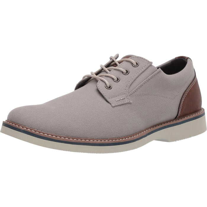 Nunn Bush Men's Barklay Canvas Oxford Lace-Up SZ 8.5 Comfort Gel Footbed