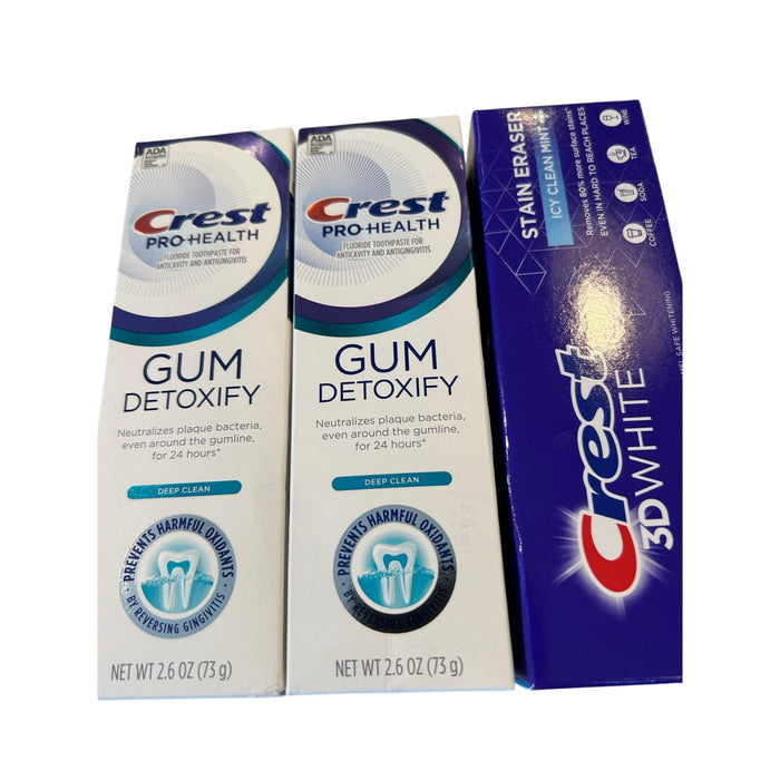 Crest Oral-B 7 Piece Oral Care Bundle Toothpaste and Toothbrush