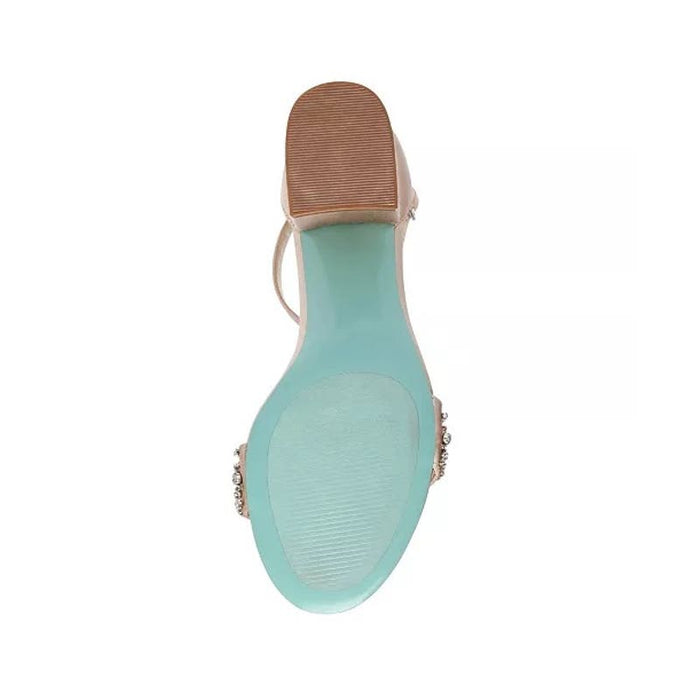 Betsey Johnson Women's Mel Block Heel Evening Sandals Sz 9 Shoes MSRP $110