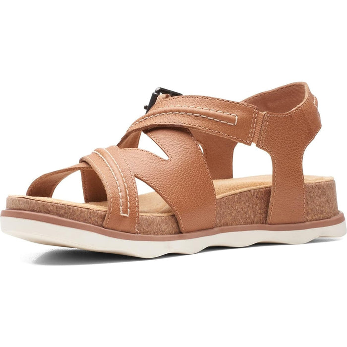 Clarks Women's Brynn Ave Flat Sandal - Comfortable Strappy Sandal SZ 10 Shoes