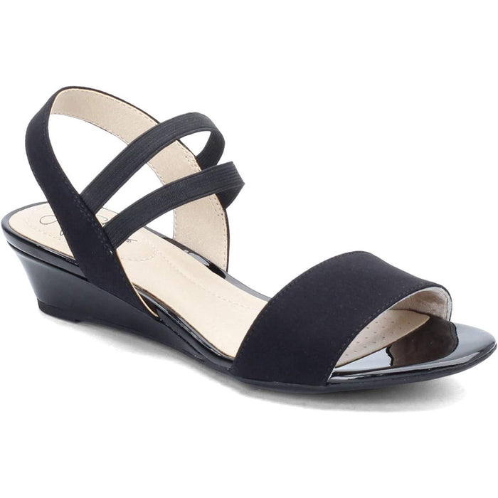 LifeStride Women's Yolo Wedge Sandals - Navy Blue, Size 9 Navy Shoes