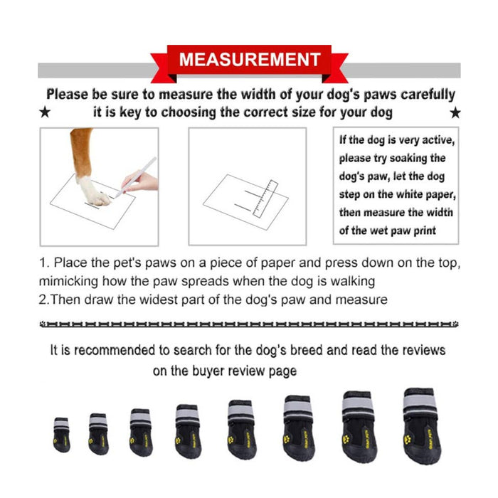 QUMY Shoes for Large Dogs, Medium Dog Boots size 4