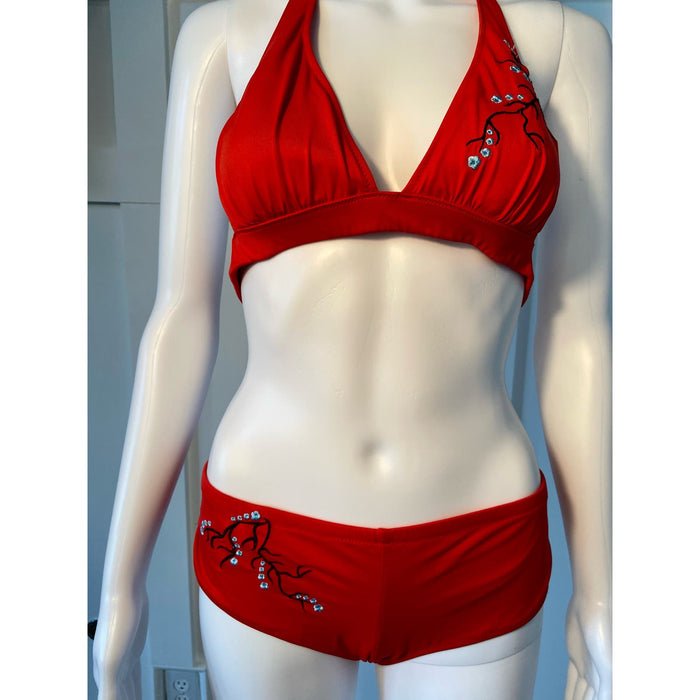 Bikini Thief Red Cheeky Swimsuit, Size M * wom273