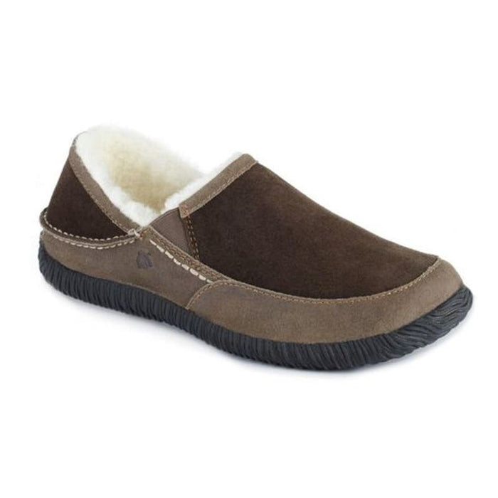 ACORN 7 / Brown / Suede and Tweed Acorn Men's Rambler Moc Slipper Chocolate 7 Standard US *