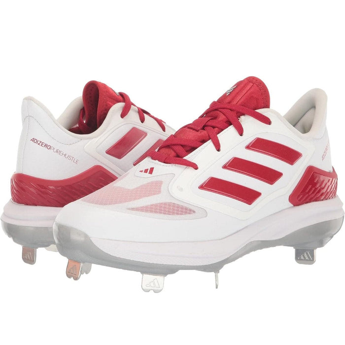 Adidas 6 / White Adidas Women's Adizero Purehustle Sneaker, Size 6 Softball Sports Sporting Gear