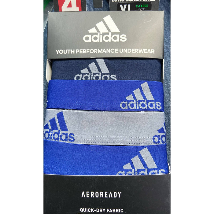 Adidas adidas Boys' Youth SZ XL 18-20 Performance 4-Pack Boxer Brief UW03