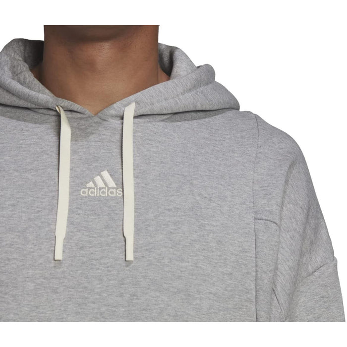 Adidas Small / Gray Adidas Men's Studio Lounge Fleece Hoodie SZ S Men 817 *