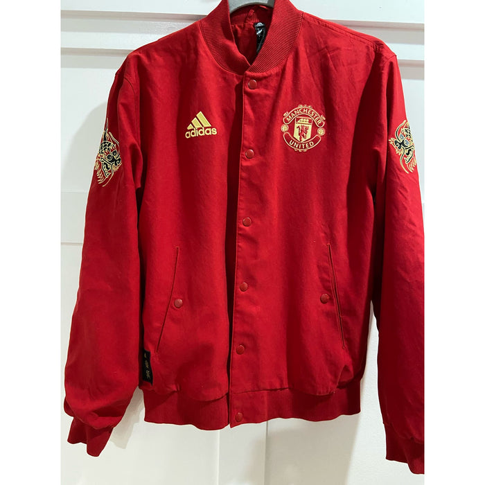 Adidas Small / Red "Adidas Manchester United CNY Bomber Jacket - Red - Size S - Men's 165"