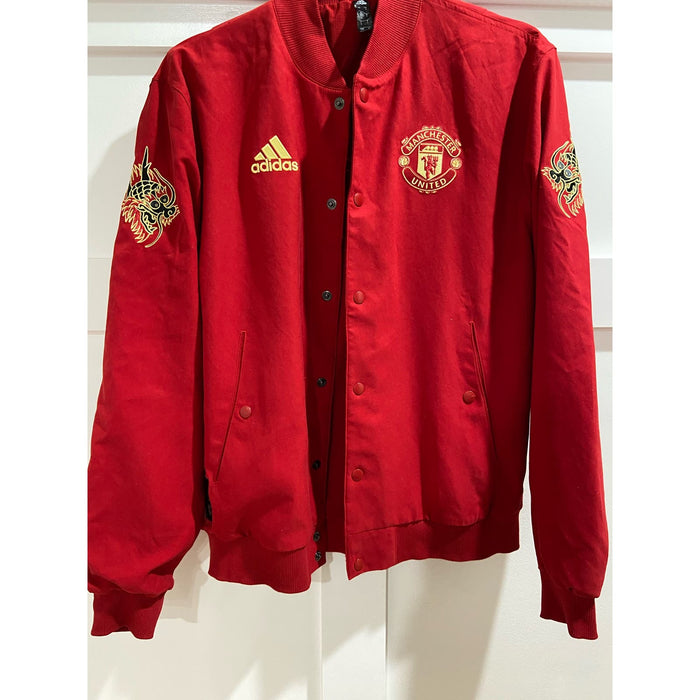 Adidas Small / Red "Adidas Manchester United CNY Bomber Jacket - Red - Size S - Men's 165"