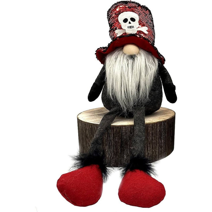 Admired by nature one size / multi "Rocker Inspired Stuffed Gnome Decoration - Handmade - Admired By Nature"