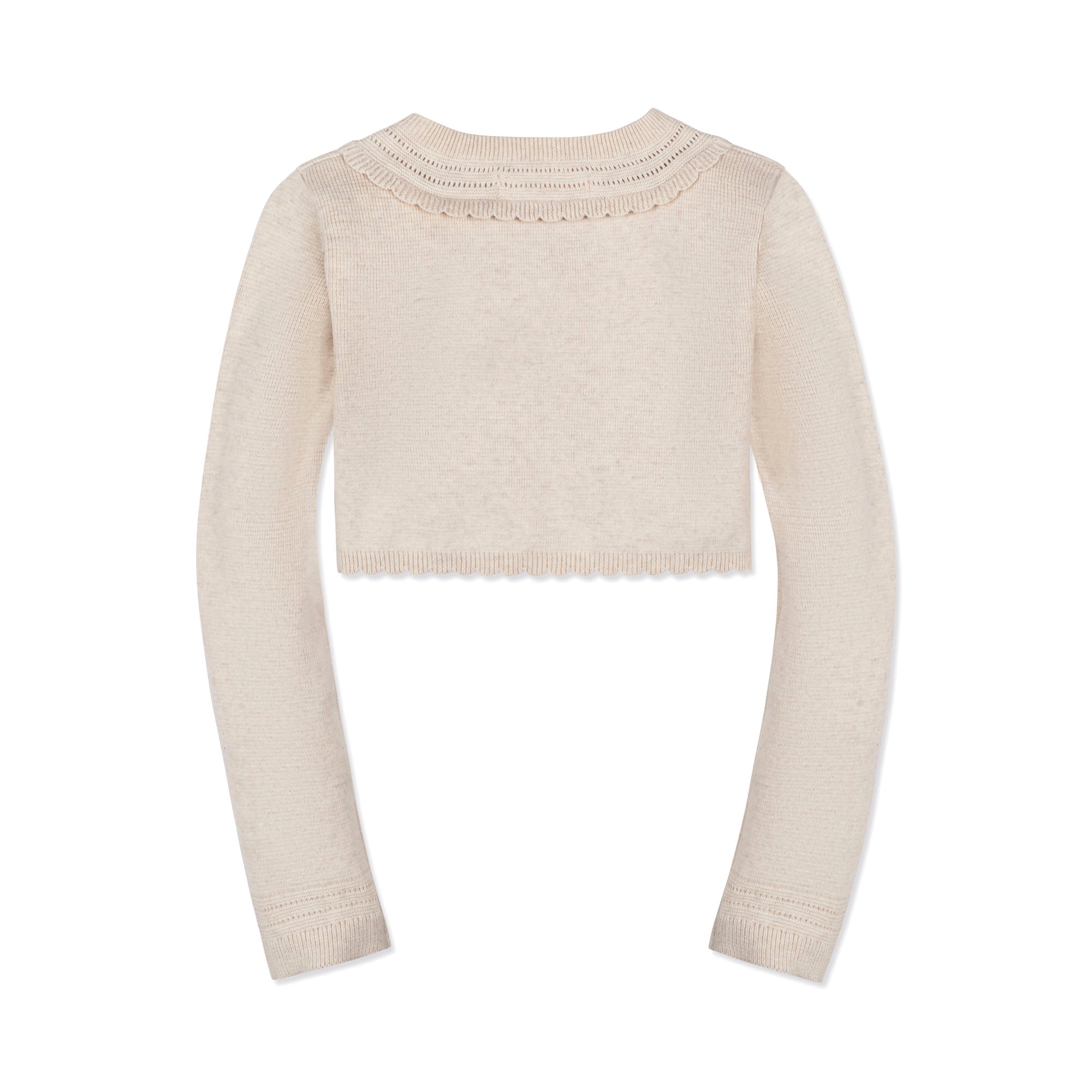 Adorable Cropped Cardigan for Baby Girls - Organic Cotton with Pearlized Buttons - Triniskies