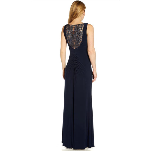 Adrianna Papell 8 / blue Adrianna Papell Sequin Jersey Dress * Elegant Glamour in Size 8 MSRP $179 wom802