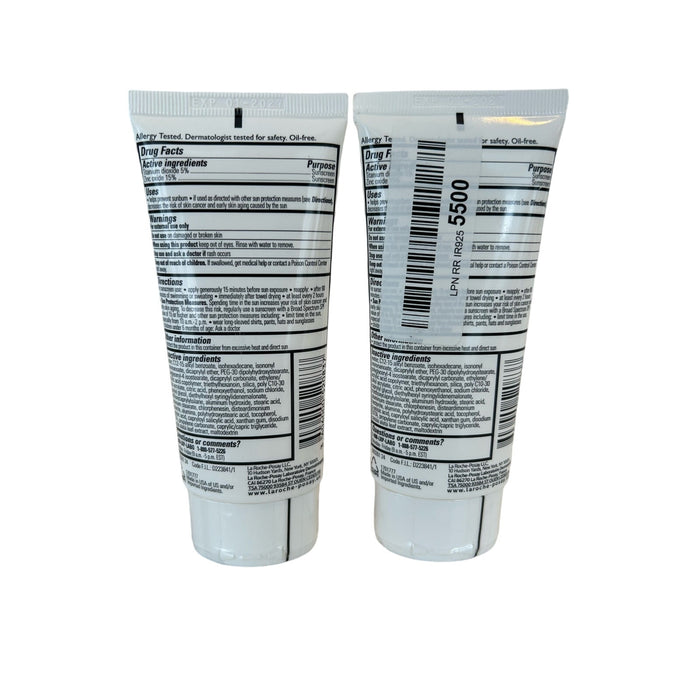 2 Pack: La Roche-Posay SPF 50 Body & Face Anthelios Sunscreen (Exp 1/27)