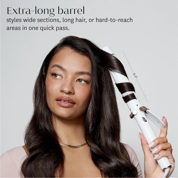 T3 SinglePass Curl X 1.25" Extra-Long Barrel Curling Iron 9 Heat Settings Hair