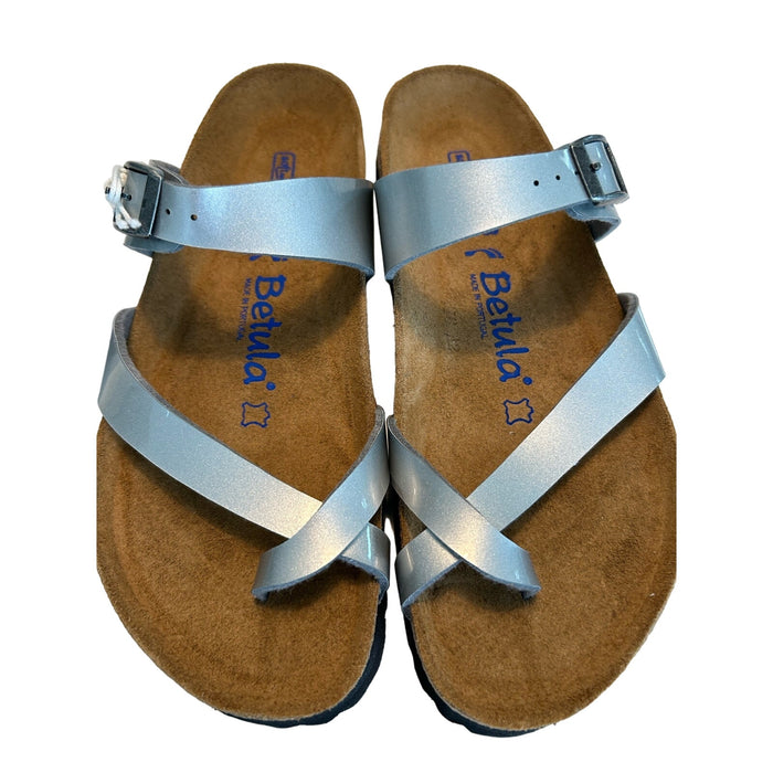 Betula Licensed Birkenstock Mia Soft Sandals SZ 7-7.5 Smooth Synthetic Leather