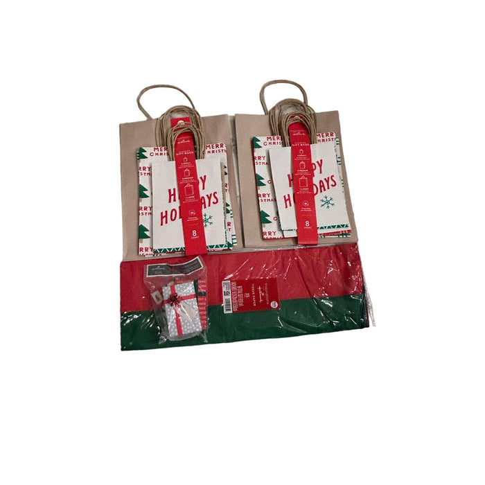 Bundle of Christmas bags and small box assorted sizes