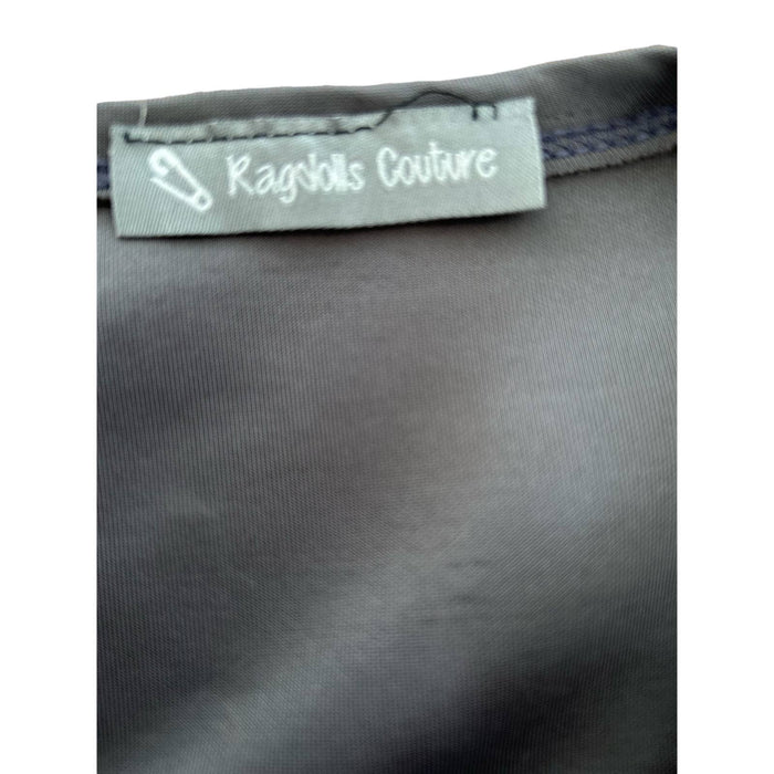 Ragdolls Couture Custom made flap draping detail SZ XS