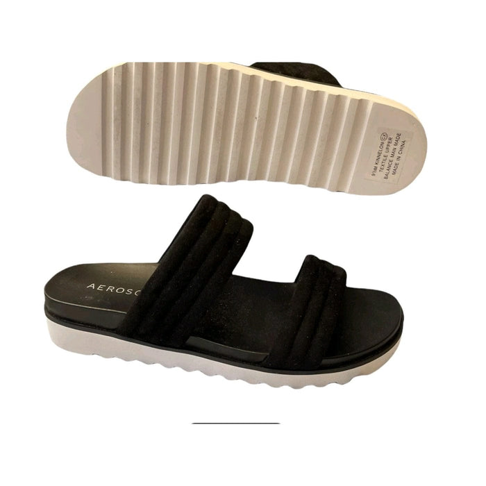 Aerosoles 5 / Black / Fabric "Aerosoles Women's Kinnelon Slide Sandal, Black, Size 5". MSRP $135