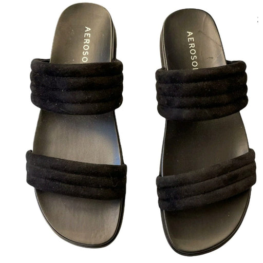 Aerosoles 5 / Black / Fabric "Aerosoles Women's Kinnelon Slide Sandal, Black, Size 5". MSRP $135