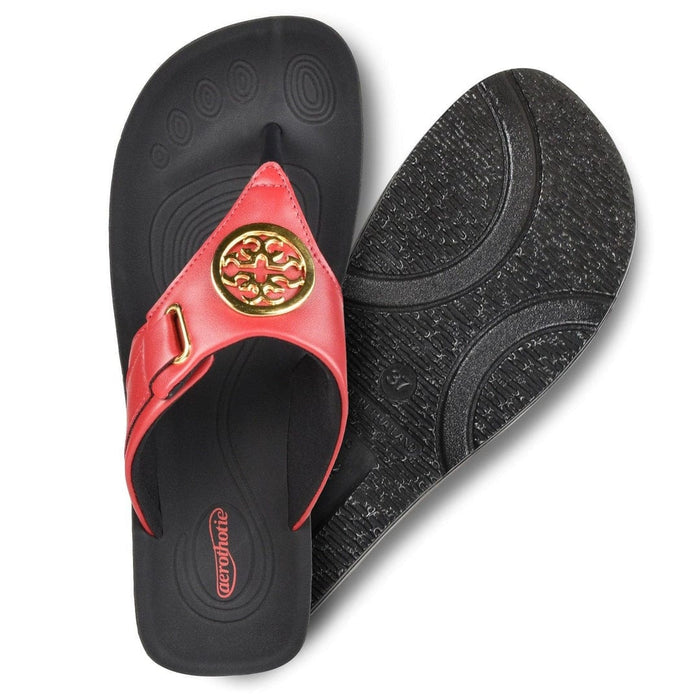 AEROTHOTIC Shoes AEROTHOTIC Hazel Women's Thong Sandals – All-Day Comfort & Chic Style!