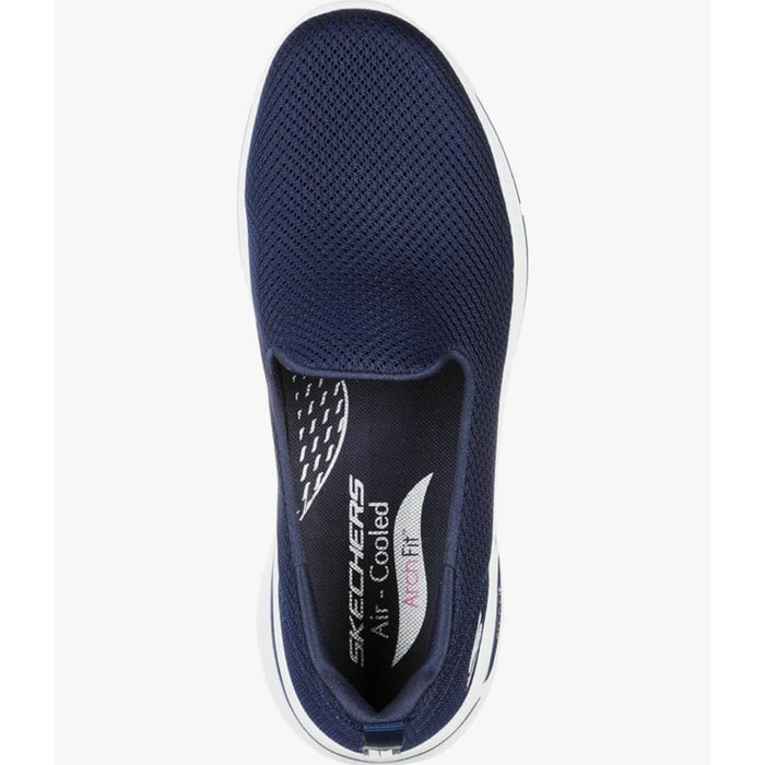 Skechers Go Walk Arch Fit-Grateful Sneakers, Navy/White, Size 9 W Women's Shoes