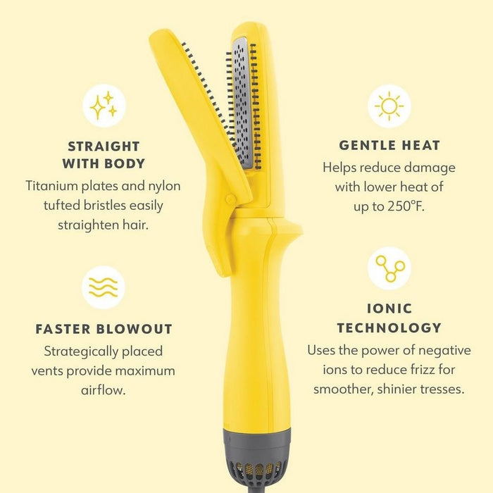 Drybar The Straight Shot Blow-Drying Flat Iron for Smooth, Frizz-Free Styling