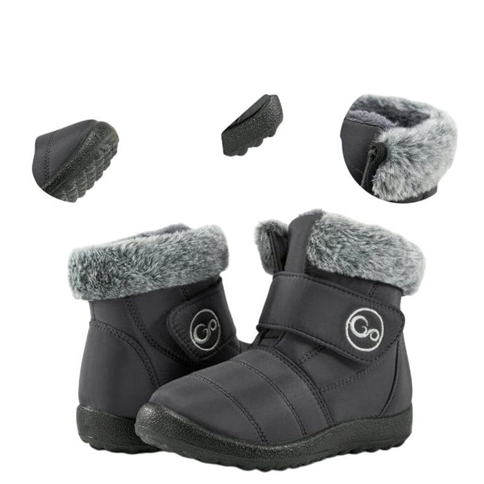 Aizonme Shoes Aizonme Women’s Gray Winter Snow Boots Size 9 Faux Fur Lined, Non-Slip Sole