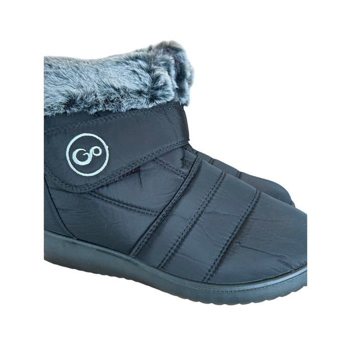 Aizonme Shoes Aizonme Women’s Gray Winter Snow Boots Size 9 Faux Fur Lined, Non-Slip Sole