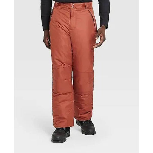 All in Motion 2XL / ORANGE All in Motion Men's Brown Adjustable Waist Snow Pants - Size XXL