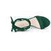 Allegra Green / 9 / Suede Allegra K Women's Open Toe Lace-Up Chunky Heel Sandals: Vegan Suede, SZ 9 Shoes