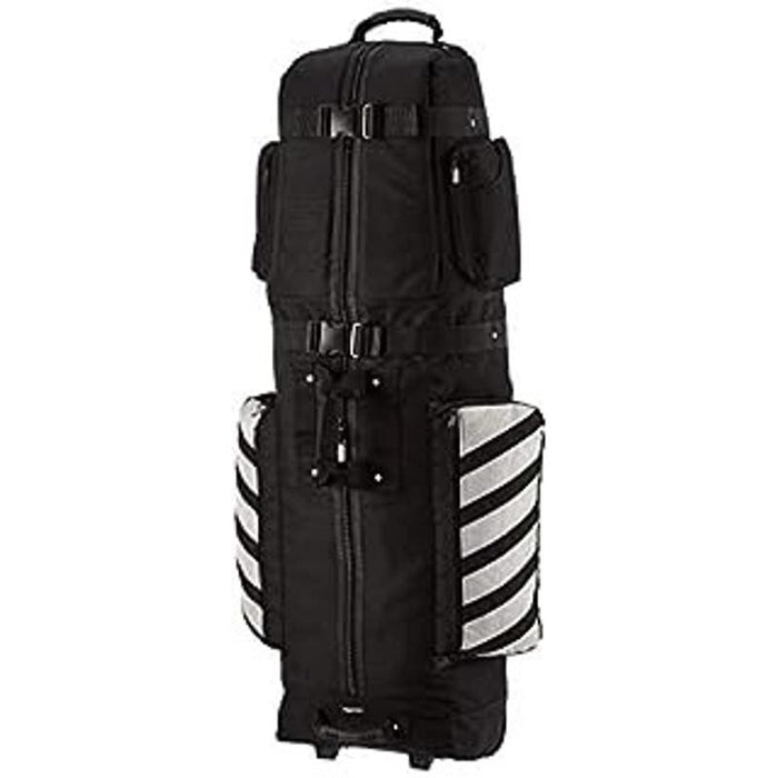 Amazon Basics one size / black Amazon Basics Premium Golf Travel Bag Black, Durable Spacious Club MSRP $90