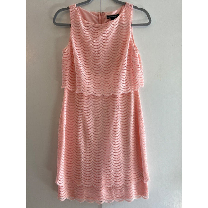 American Living 6 / Pink American Living Scalloped Pink Summer Dress Sz 6 Worn Once *Excellent Cond. WD07