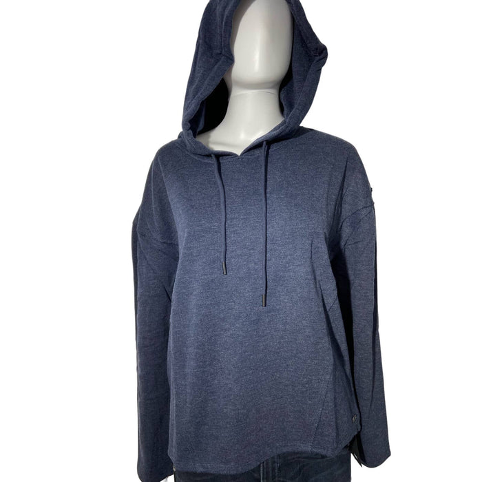 Andrew Marc Large / Blue Andrew Marc New York Performance Drop Shoulder Hoodie * Size L women’s 215