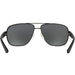 Armani Exchange Armani Exchange Men's Sunglasses, Matte Black Frame, Grey Lenses, 62MM, Full Rim