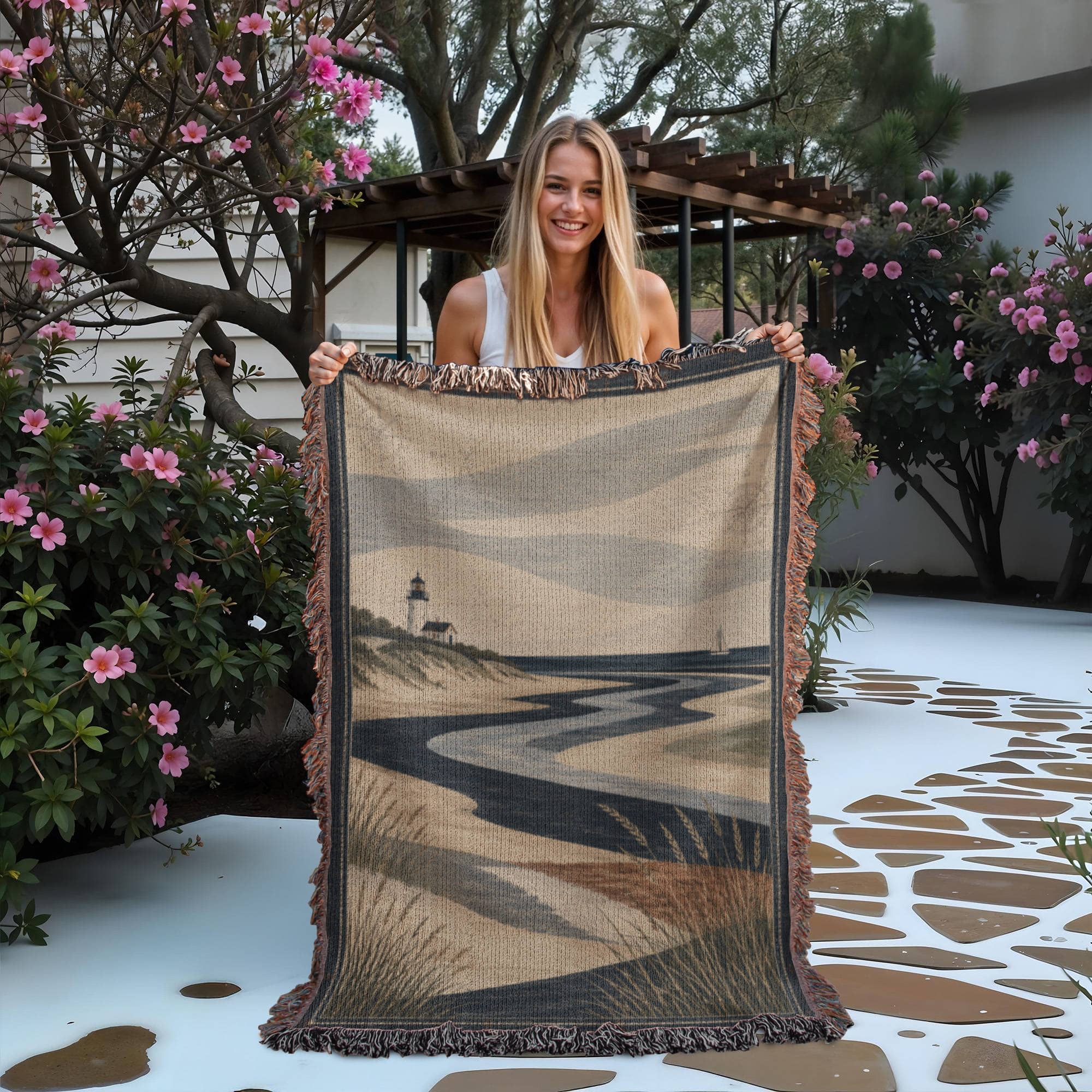 Nantucket Tidal Heritage Woven Blanket