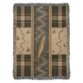 The River Trout Cotton Throw Blanket