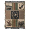 Compass & Country Heritage Woven Throw. | Made in USA