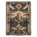 Alpine Crest Woven Blanket — 100% Cotton Jacquard Throw Mountain Lodge Design