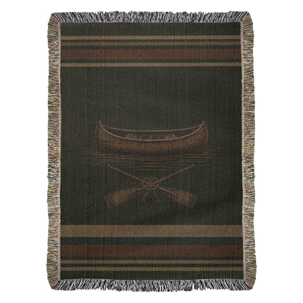 Canoe Lodge Woven Blanket