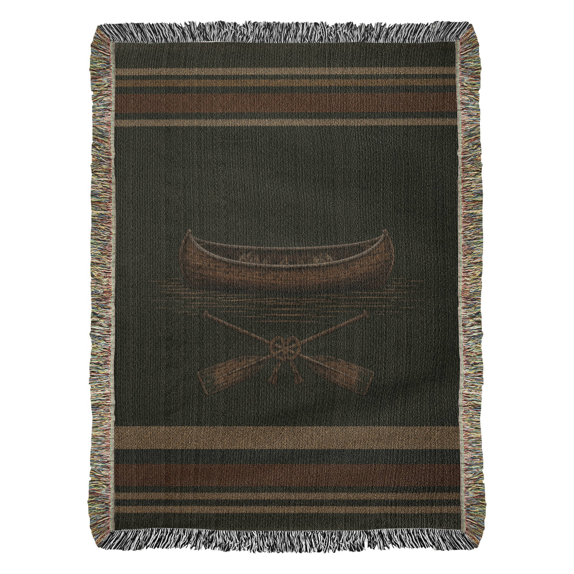 Canoe Lodge Woven Blanket