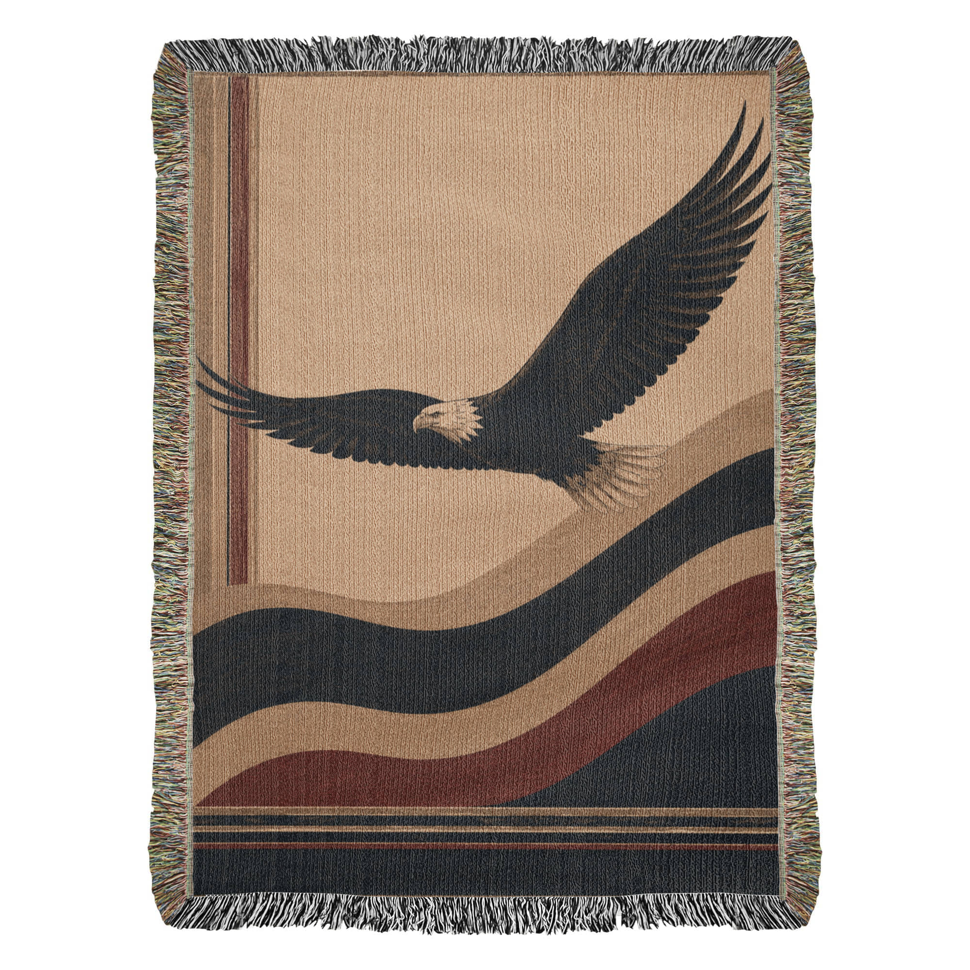 The American Eagle Cotton Woven Throw Blanket