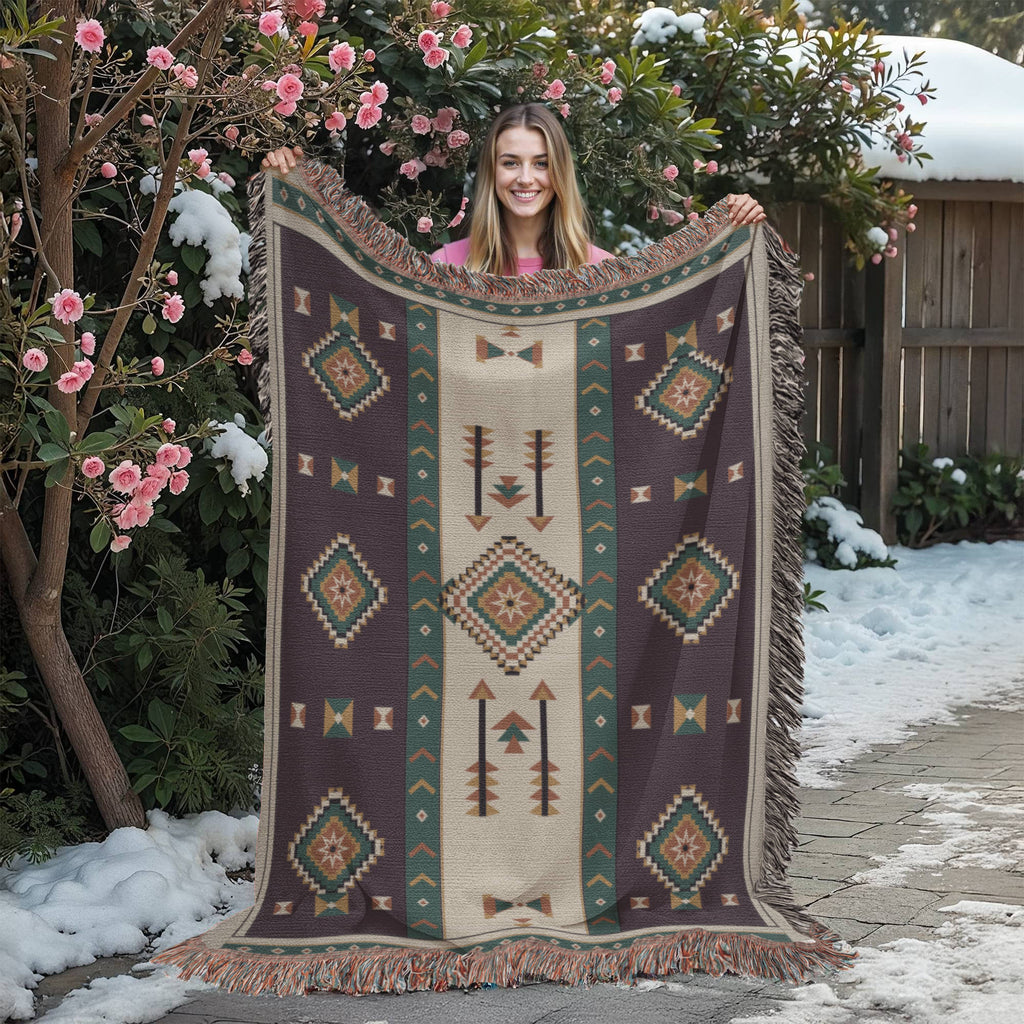 The Aubergine Mesa Throw