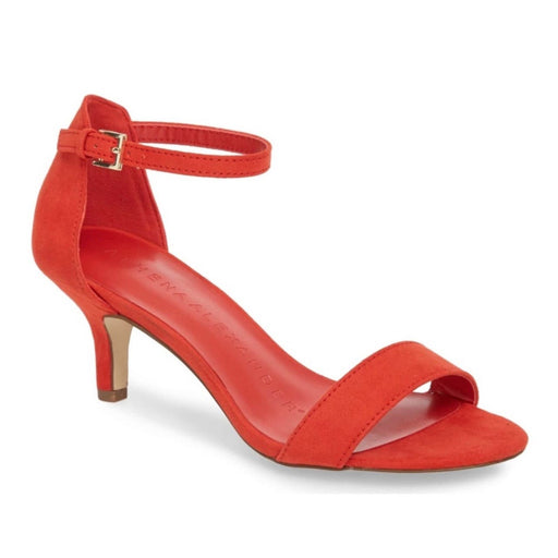 Athena Alexander 10 / red Athena Alexander Women's Monroe Heeled Sandal, Size 10 Feminine Ankle Strap