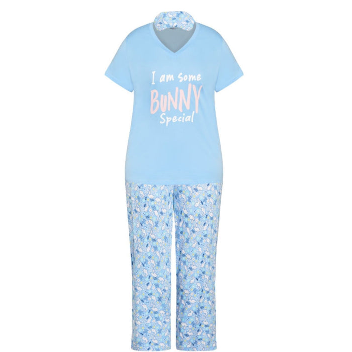 Avenue 14/16 / Blue Avenue Bunny Sleep Set - Blue Pajamas, Size 14/16 Plus * Wom1106